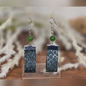 Alaskan Handmade Salmon Skin Earrings